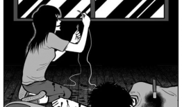 恐怖小漫画,暗夜阴影下的恐怖故事